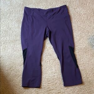 Gap fit purple/blk mesh crop size L